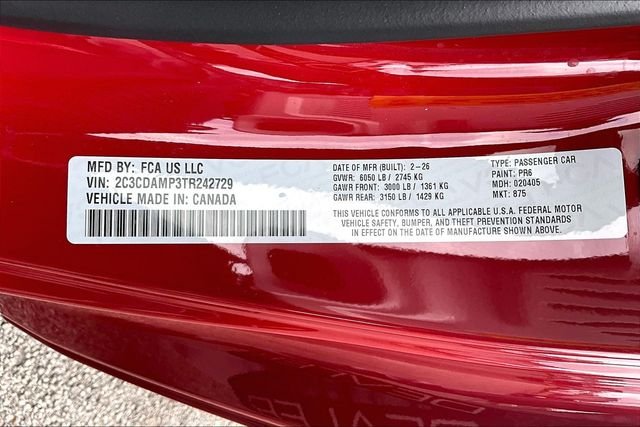 New 2026 Dodge Charger R/T Scat Pack 2D Coupe