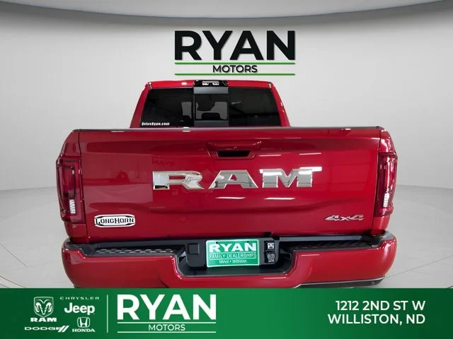 New 2026 Molten Red Pearl-Coat Exterior Paint RAM Limited Longhorn image 11