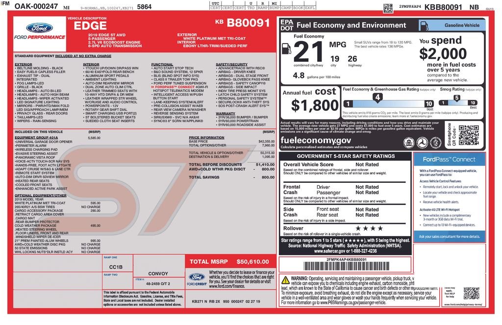 Used 2019 White Ford ST image 21
