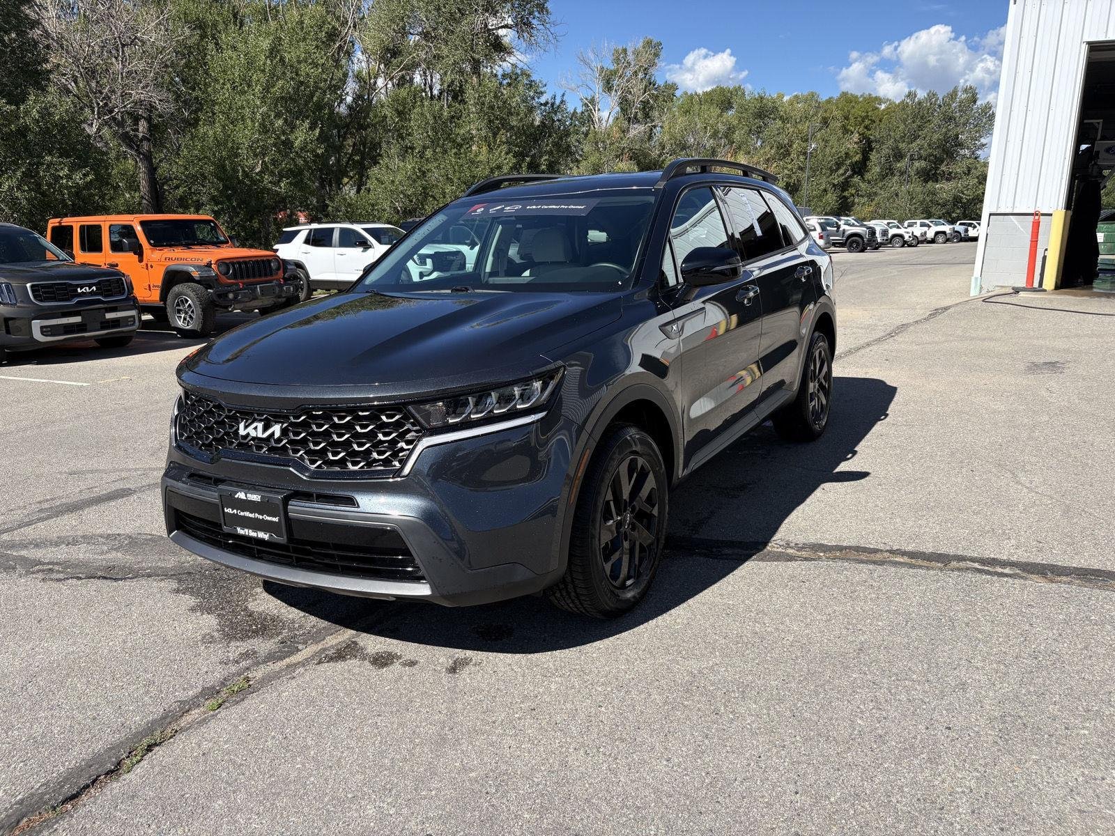 Used 2023 Gravity Gray Kia X-Line S image 1