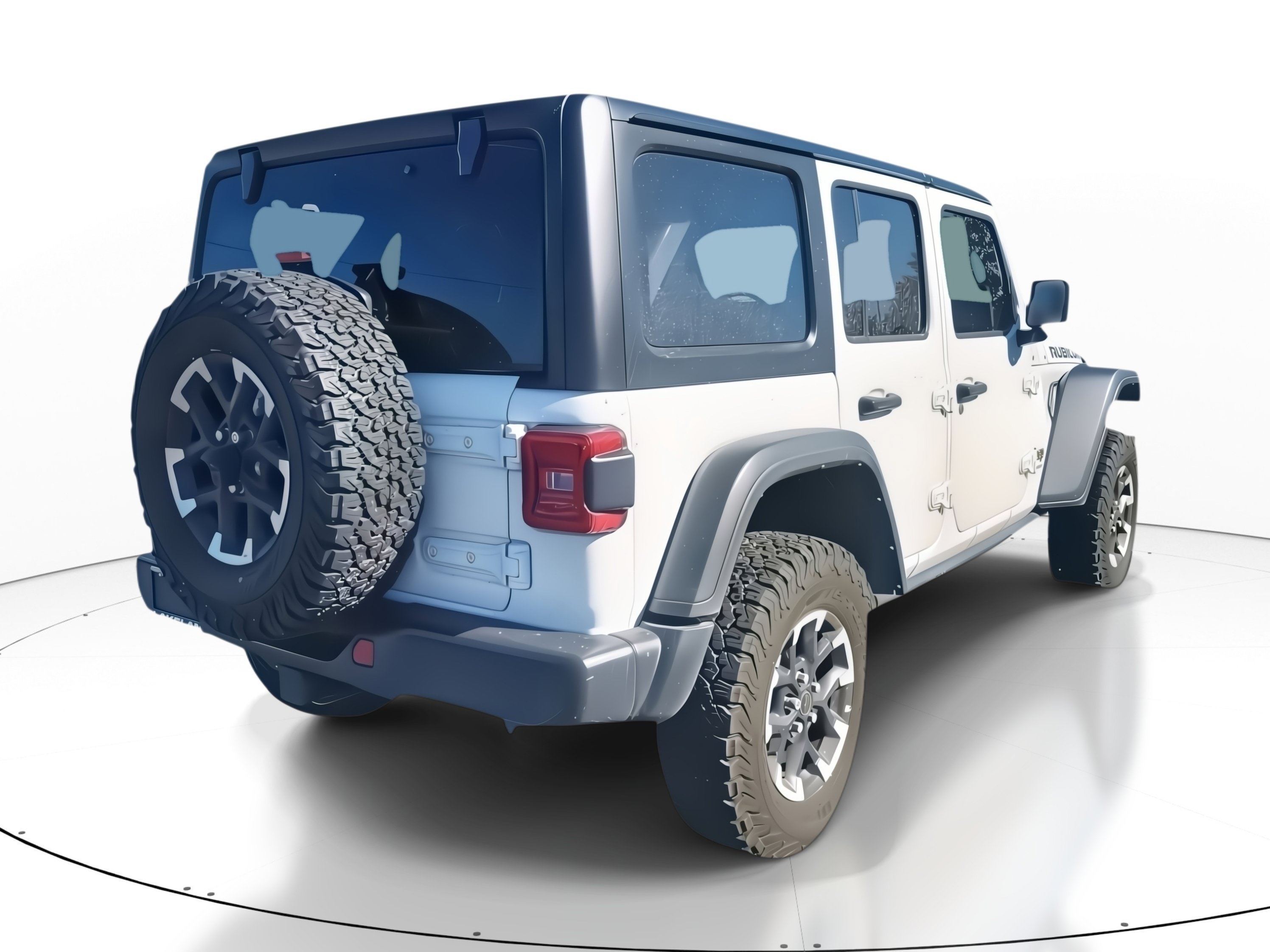 Used 2024 Bright White Clearcoat Jeep Rubicon image 4