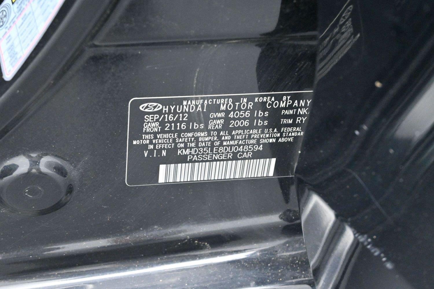 Used 2013 Black Noir Pearl Hyundai 5dr HB Auto PZEV image 36