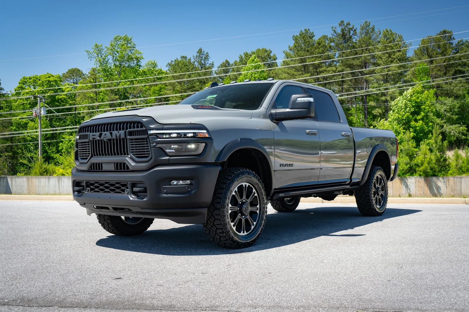 New 2026 Ceramic Gray Clear-Coat Exterior Paint RAM Rebel image 3
