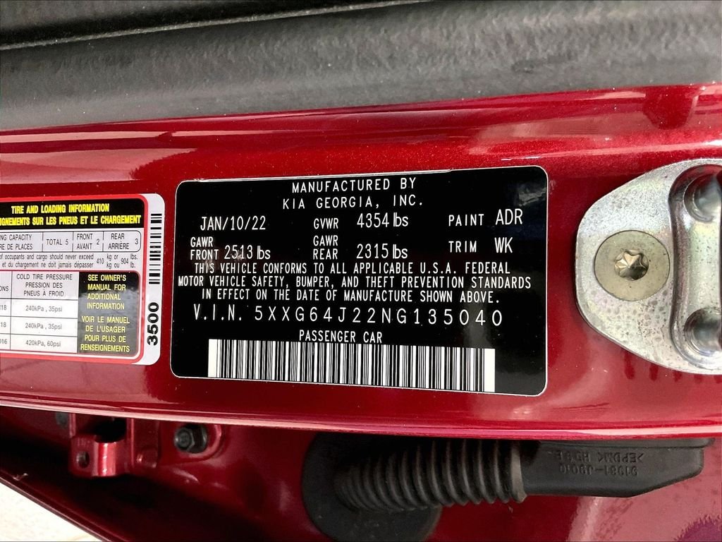 Used 2022 Red Kia GT-Line image 34