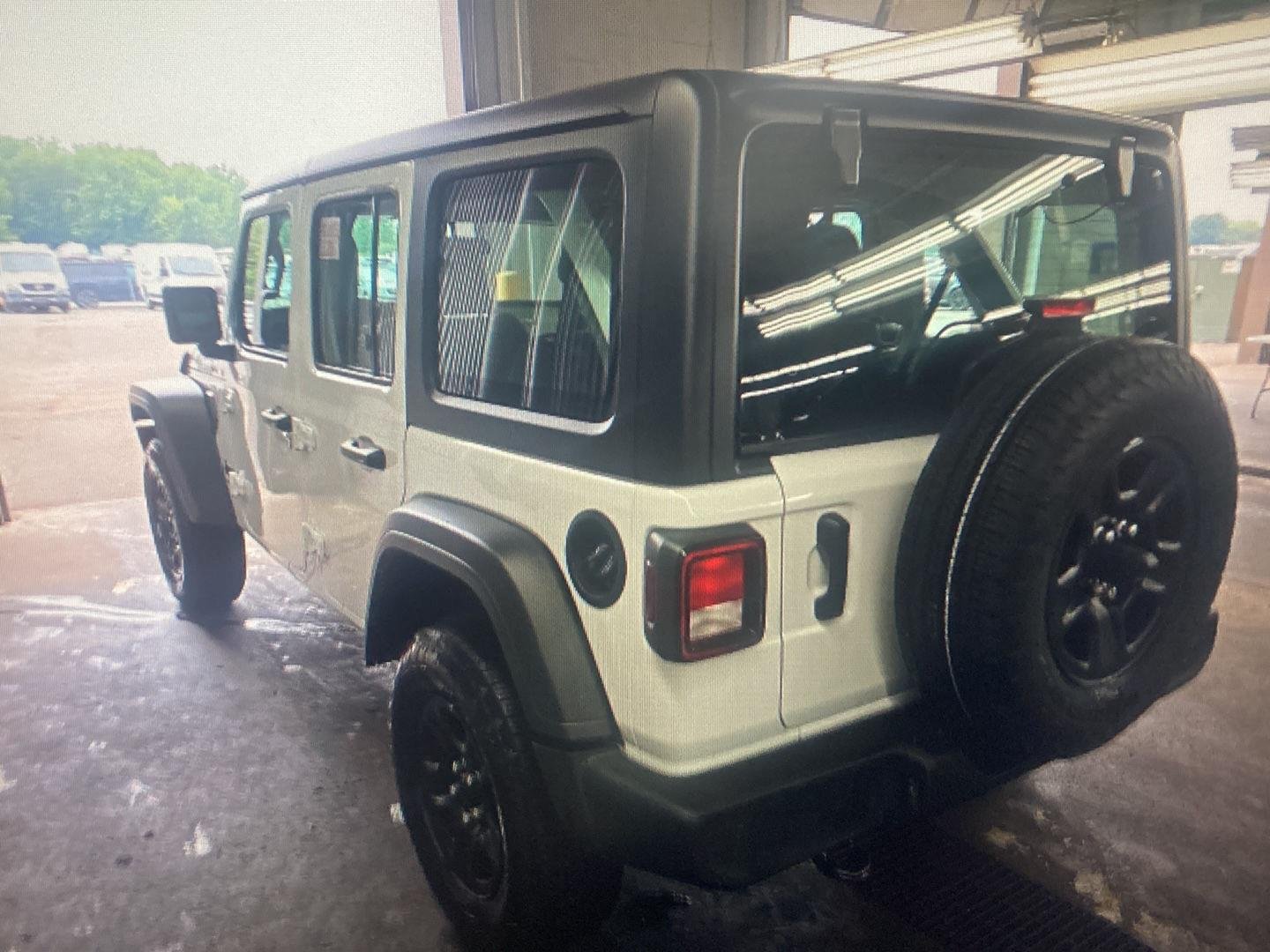 Used 2025 Bright White Clearcoat Jeep Sport image 8