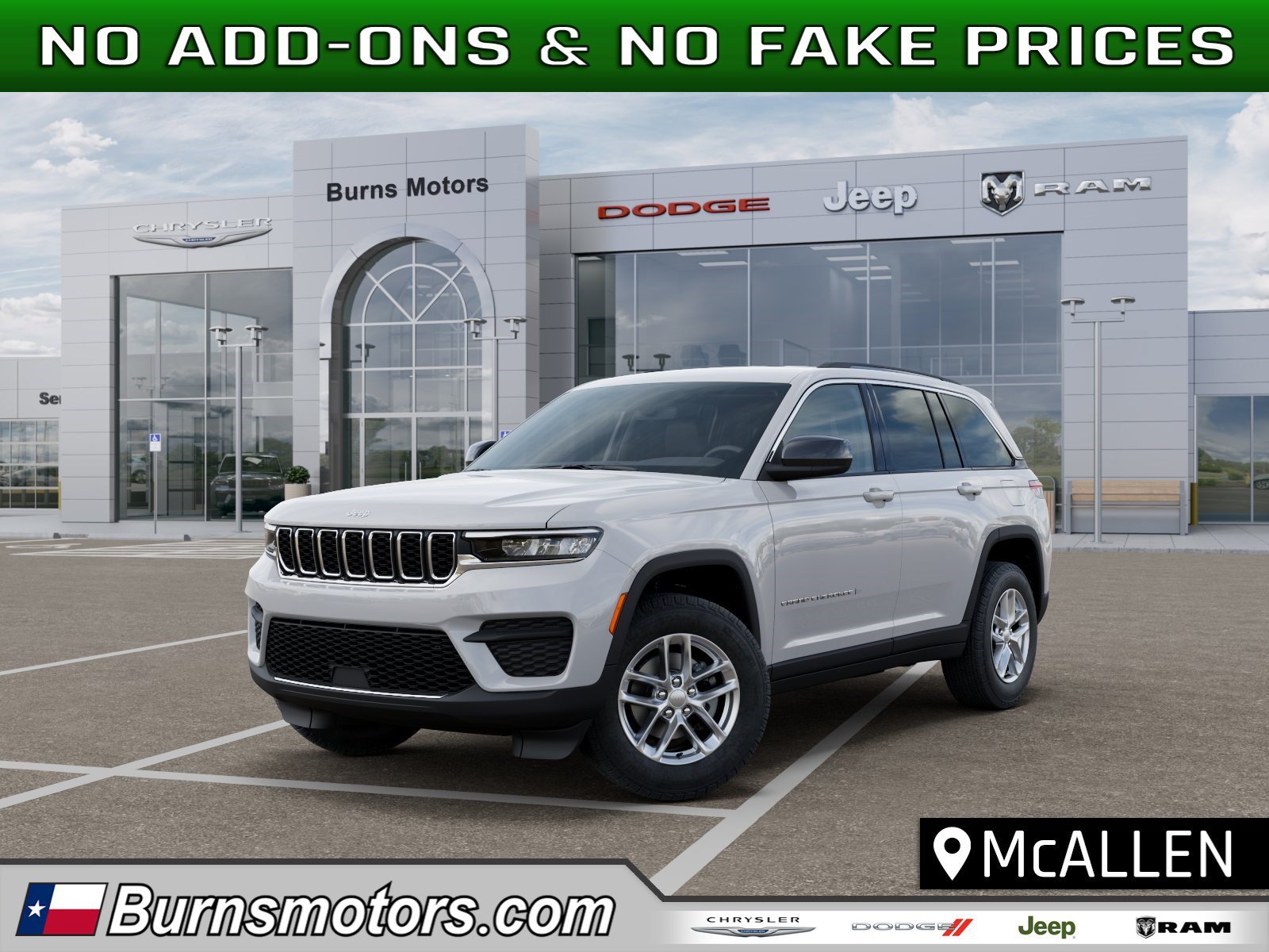 New 2026 Bright White Clear-Coat Exterior Paint Jeep Laredo image 1