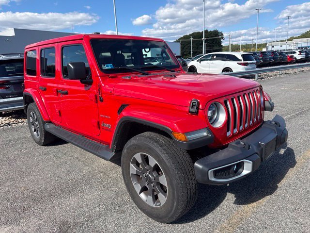 Used 2021 Red Jeep Unlimited Sahara image 2