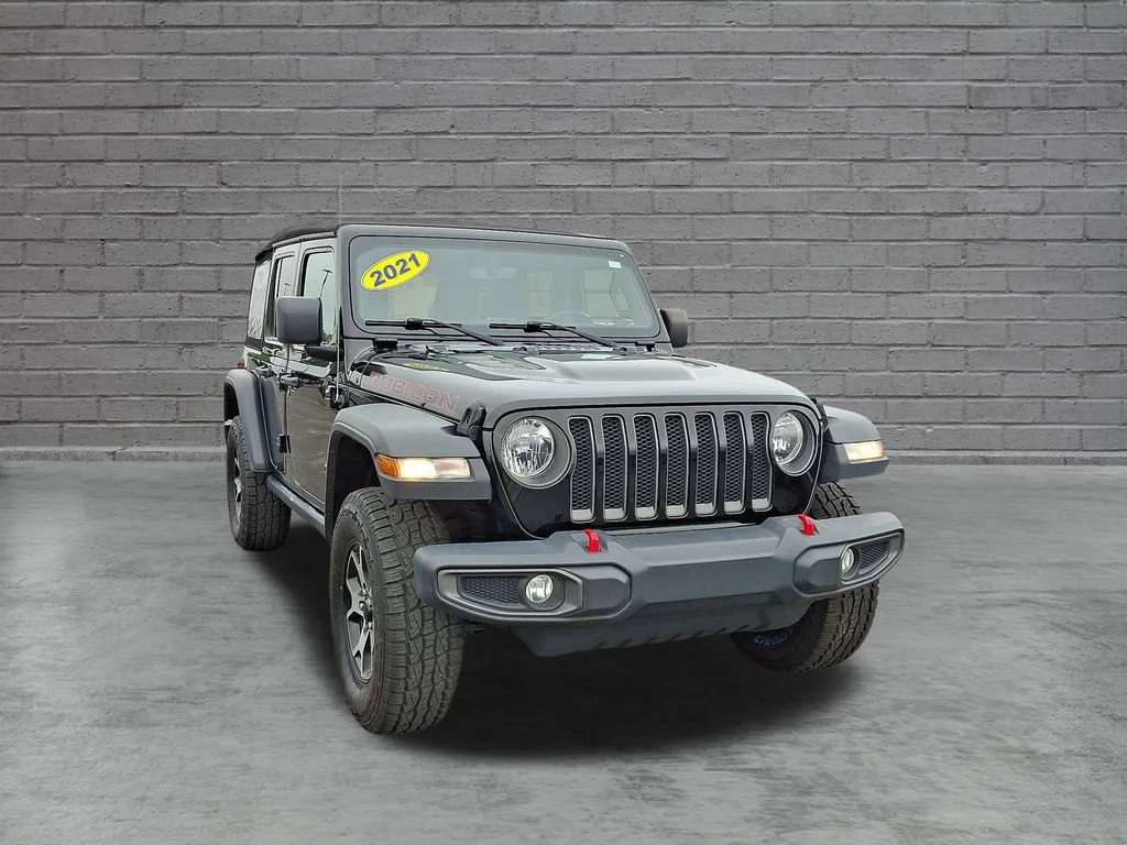 Used 2021 Black Jeep Rubicon 4X4 image 2