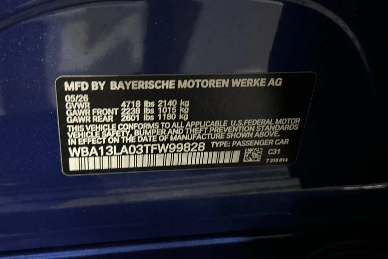 New 2026 Portimao Blue Metallic BMW 330i image 27