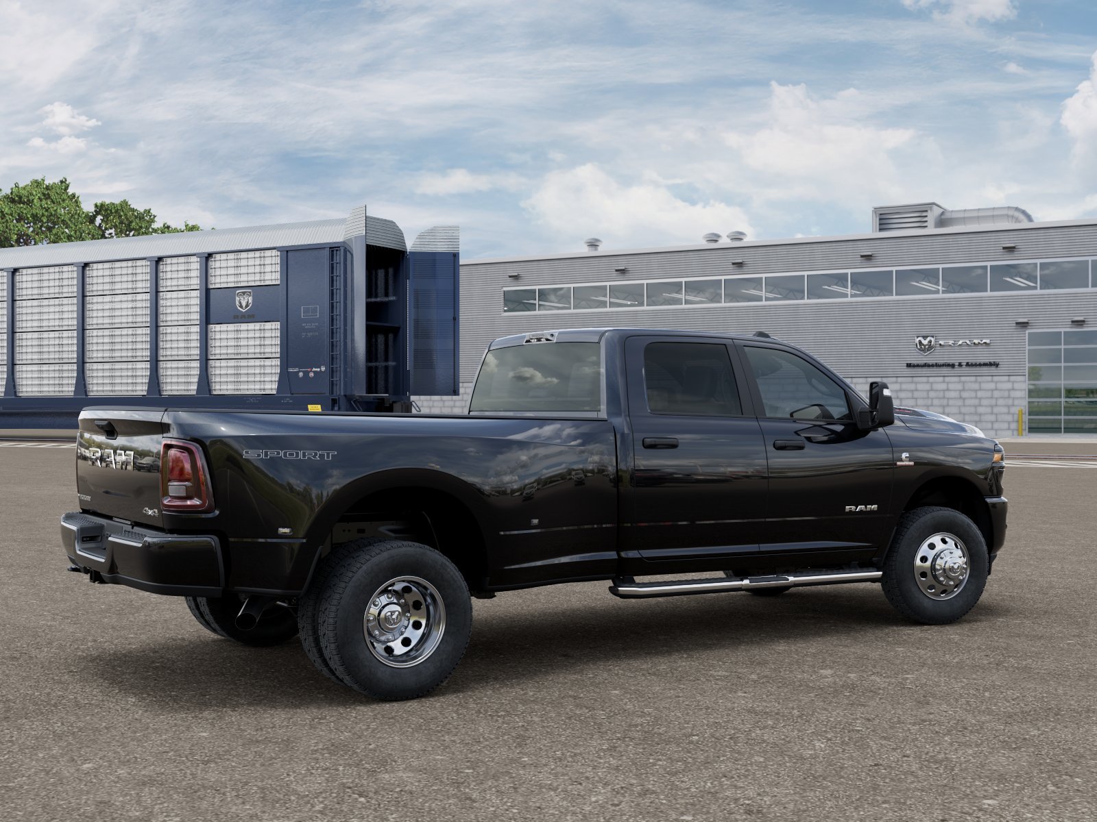 New 2027 Diamond Black Crystal Pearl-Coat Exterior Paint RAM BIG HORN image 2