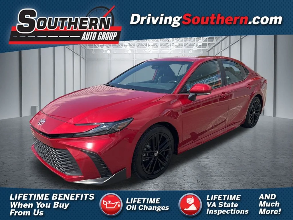 Used 2025 Red Toyota SE image 1