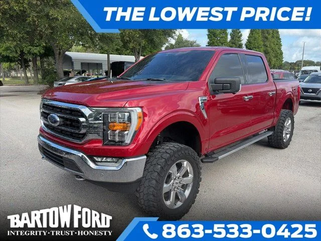 Used 2021 Red Ford XLT image 1