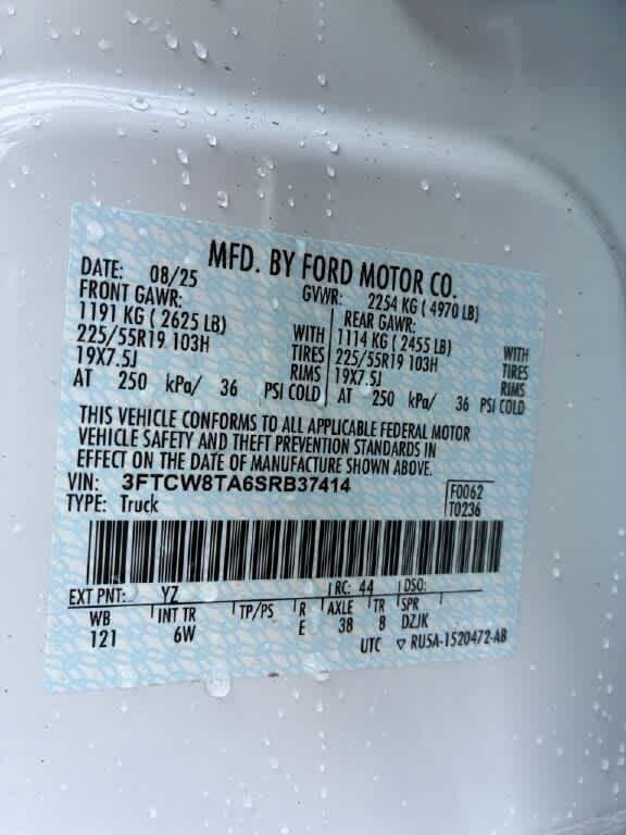 New 2025 Oxford White Ford Lobo Standard image 13