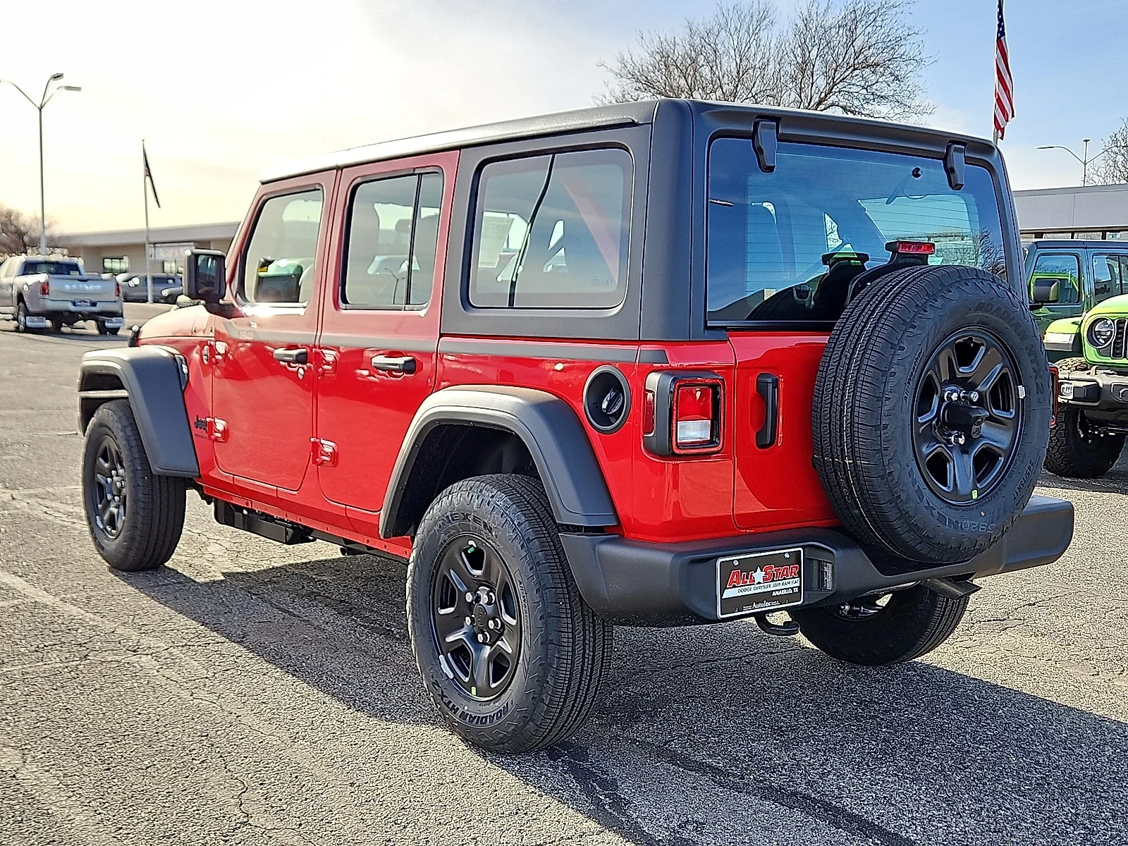 New 2026 Firecracker Red Jeep 4-DOOR SPORT image 2