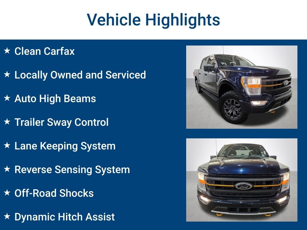 Used 2022 Antimatter Blue Metallic Ford Tremor image 3