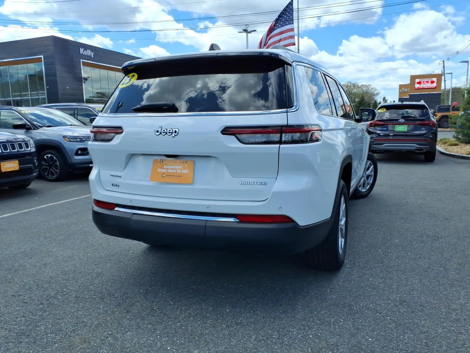 Certified Used 2023 Bright White Clearcoat Jeep Limited image 8