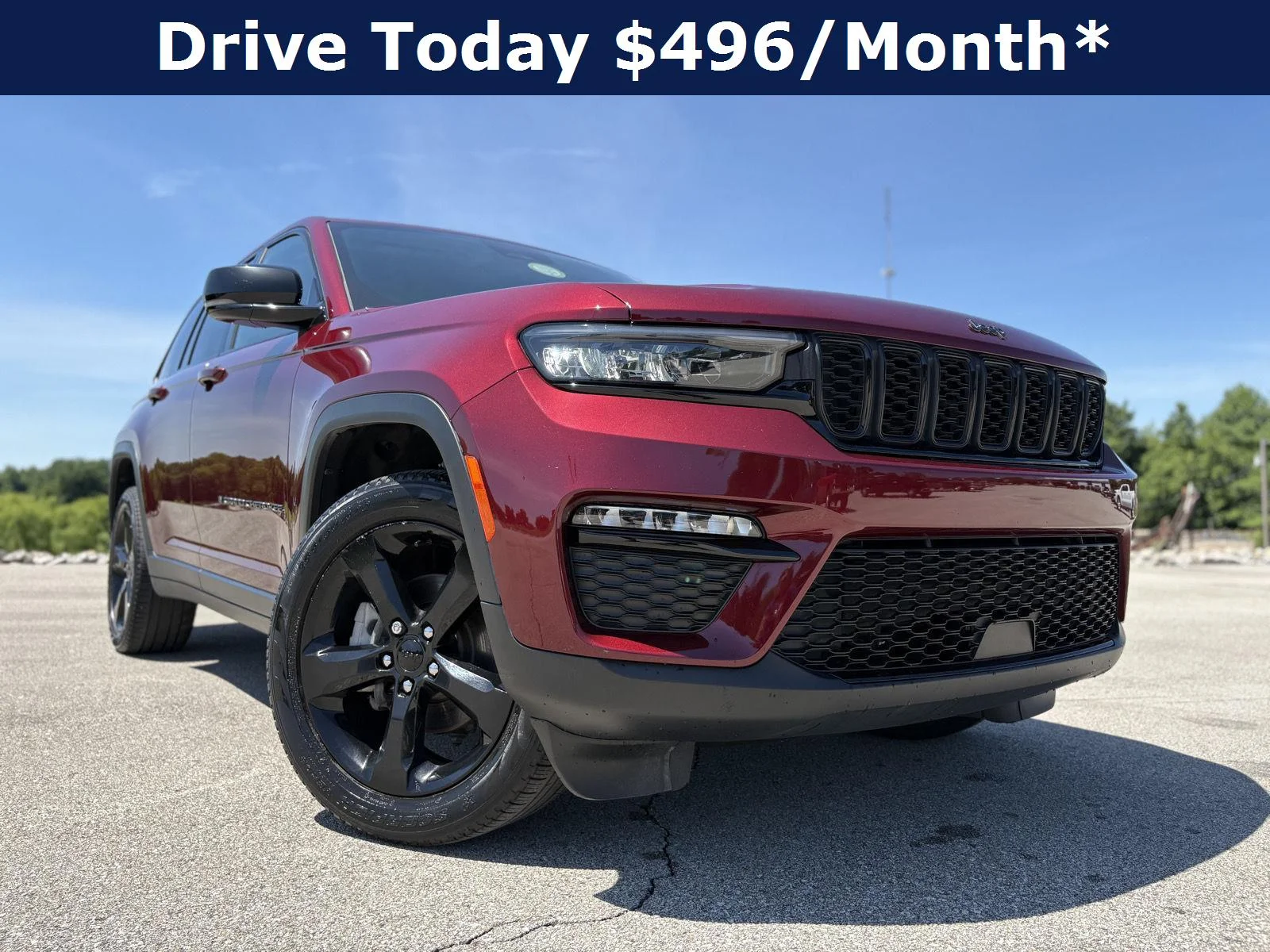 Used 2023 Velvet Red Pearlcoat Jeep Limited image 2