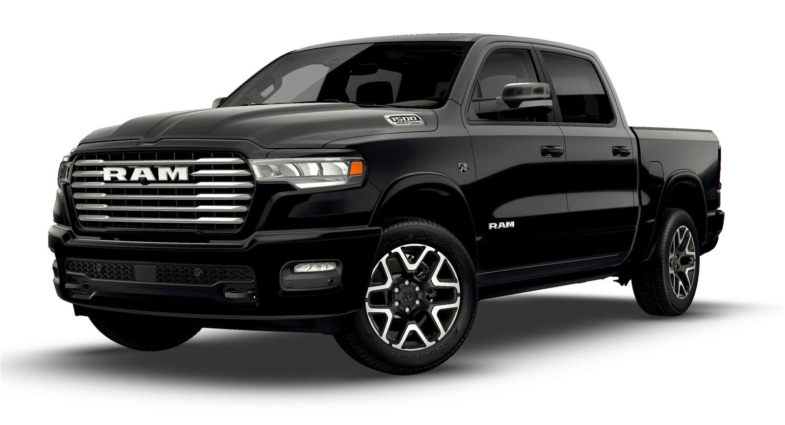 New 2026 Diamond Black Crystal Pearl-Coat Exterior Paint RAM Laramie image 13