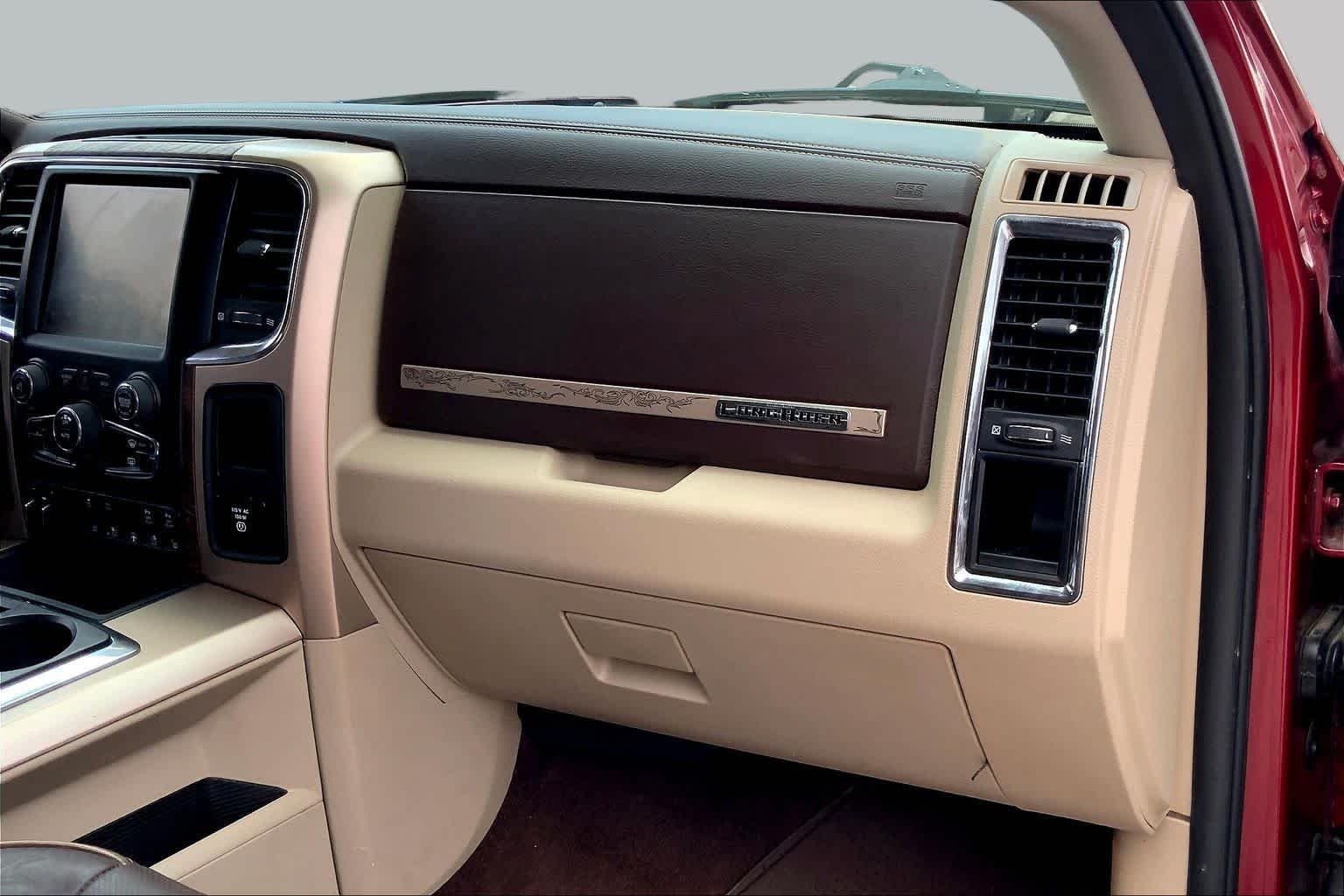 Used 2015 Deep Cherry Red Crystal Pearlcoat Ram Laramie Longhorn image 19