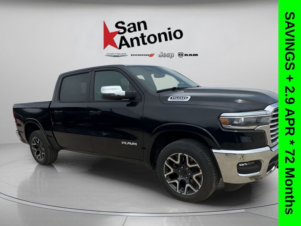 New 2026 Diamond Black Crystal Pearl-Coat Exterior Paint RAM Laramie image 1