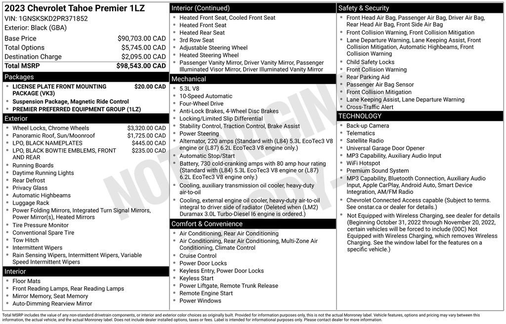 Used 2023 Black Chevrolet Premier image 29