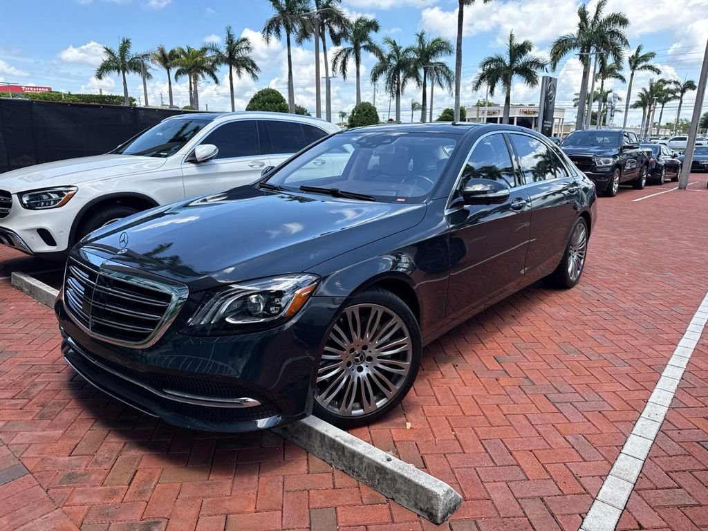 Certified Used 2020 Blue Mercedes-Benz S 560 image 1