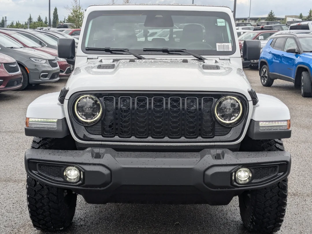 New 2026 White Jeep Willys - - 4x4 - E- Locker Rear Axle - Blk 3-Pc Freedom Top - Heated Seats - Willys Susp & More! image 3
