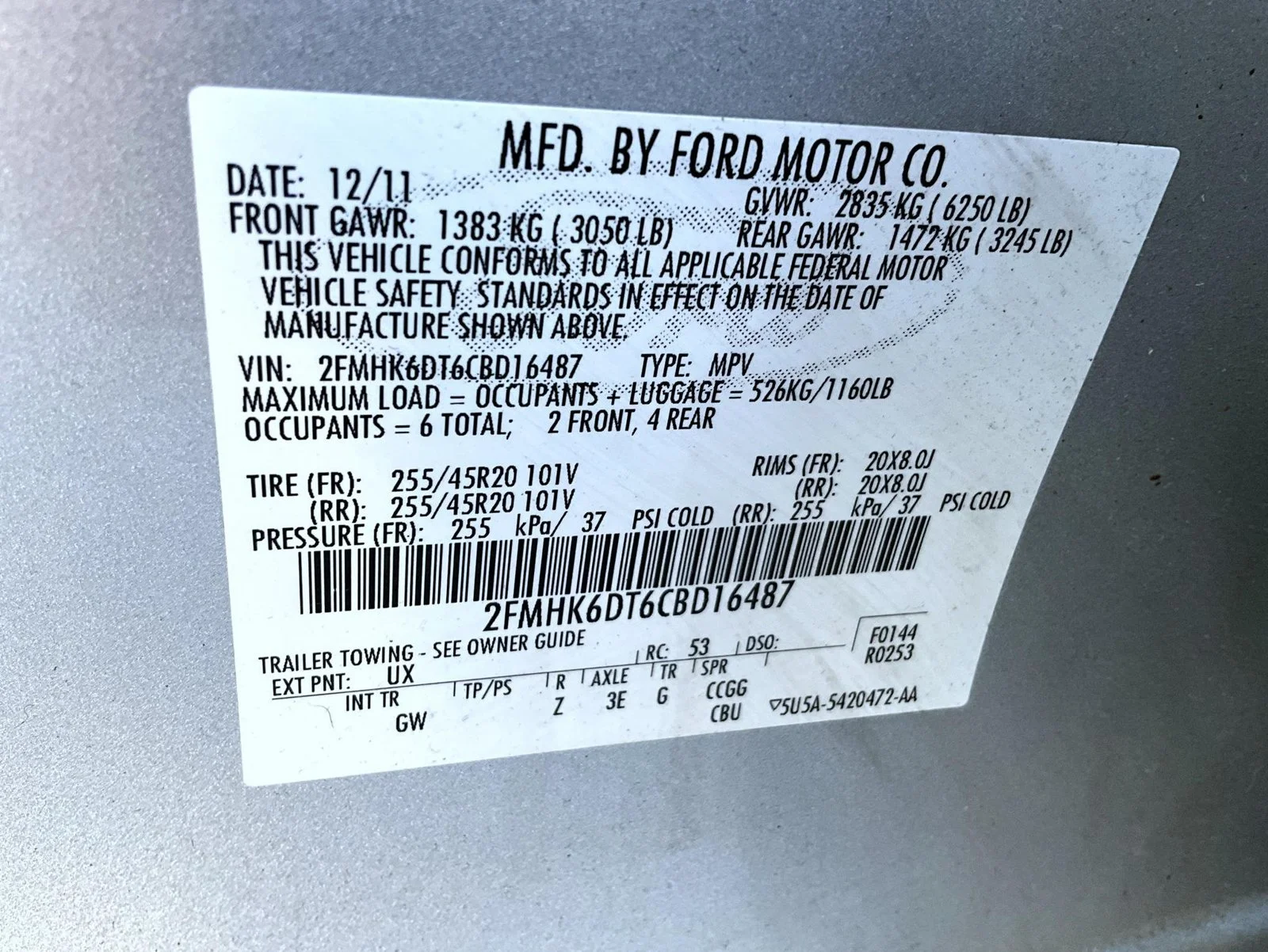 Used 2012 Silver Ford Titanium image 29