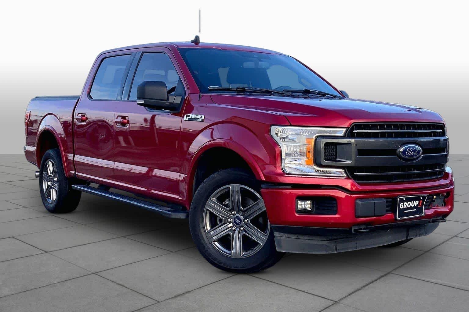 Used 2020 Rapid Red Metallic Tinted Clearcoat Ford XLT image 3