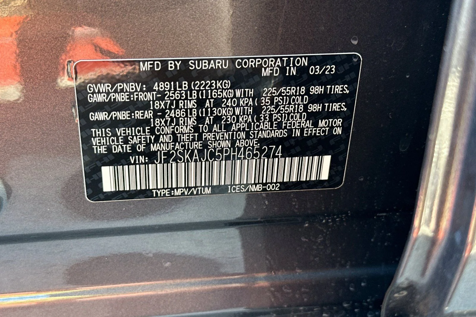 Used 2023 Gray Subaru Sport image 30