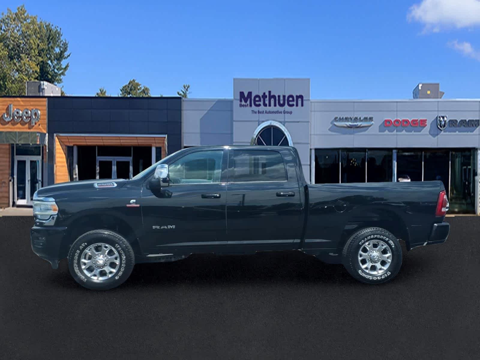 Used 2024 Diamond Black Crystal Pearlcoat Ram Laramie image 8