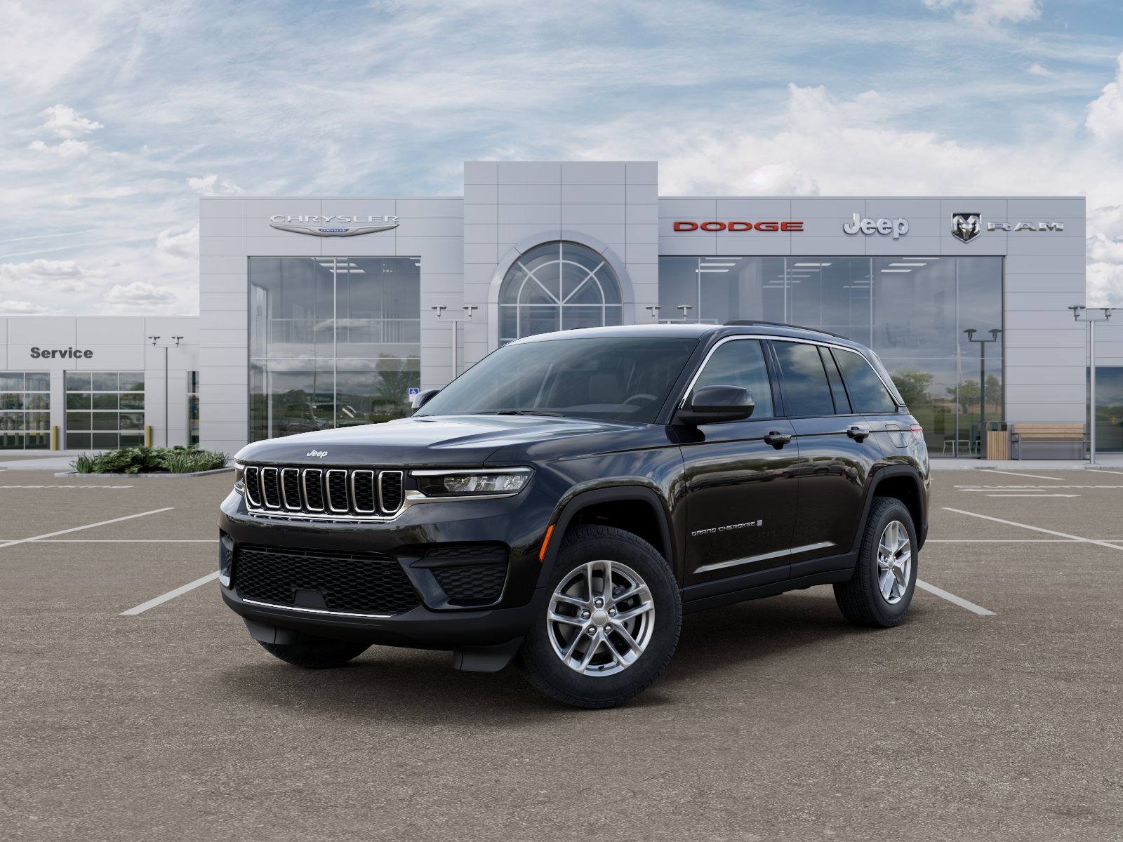 New 2026 Diamond Black Crystal Pearl-Coat Exterior Paint Jeep Laredo X image 68