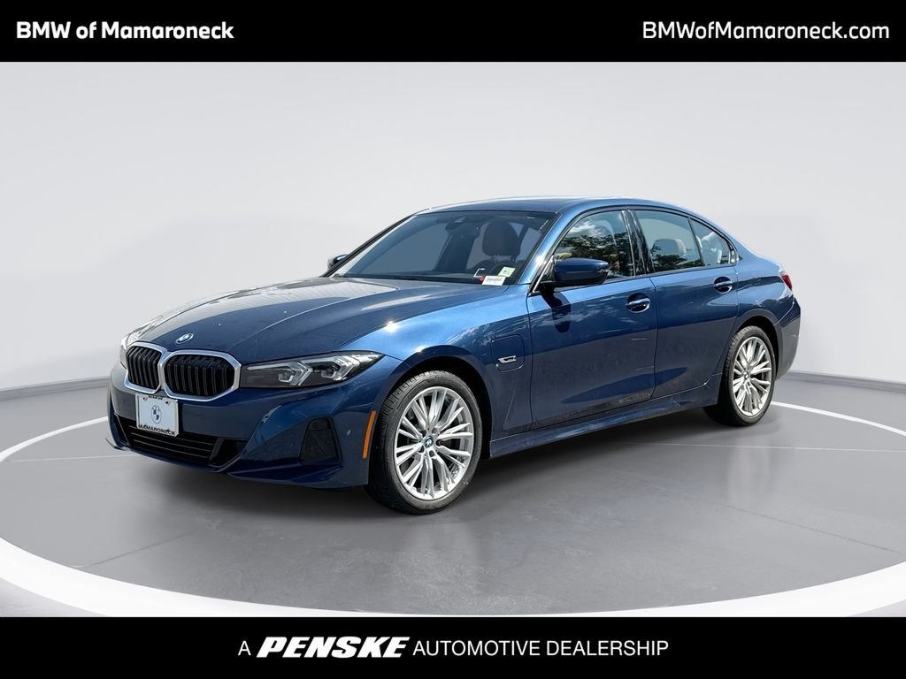 Certified Used 2023 Blue Metallic BMW 330e xDrive image 1