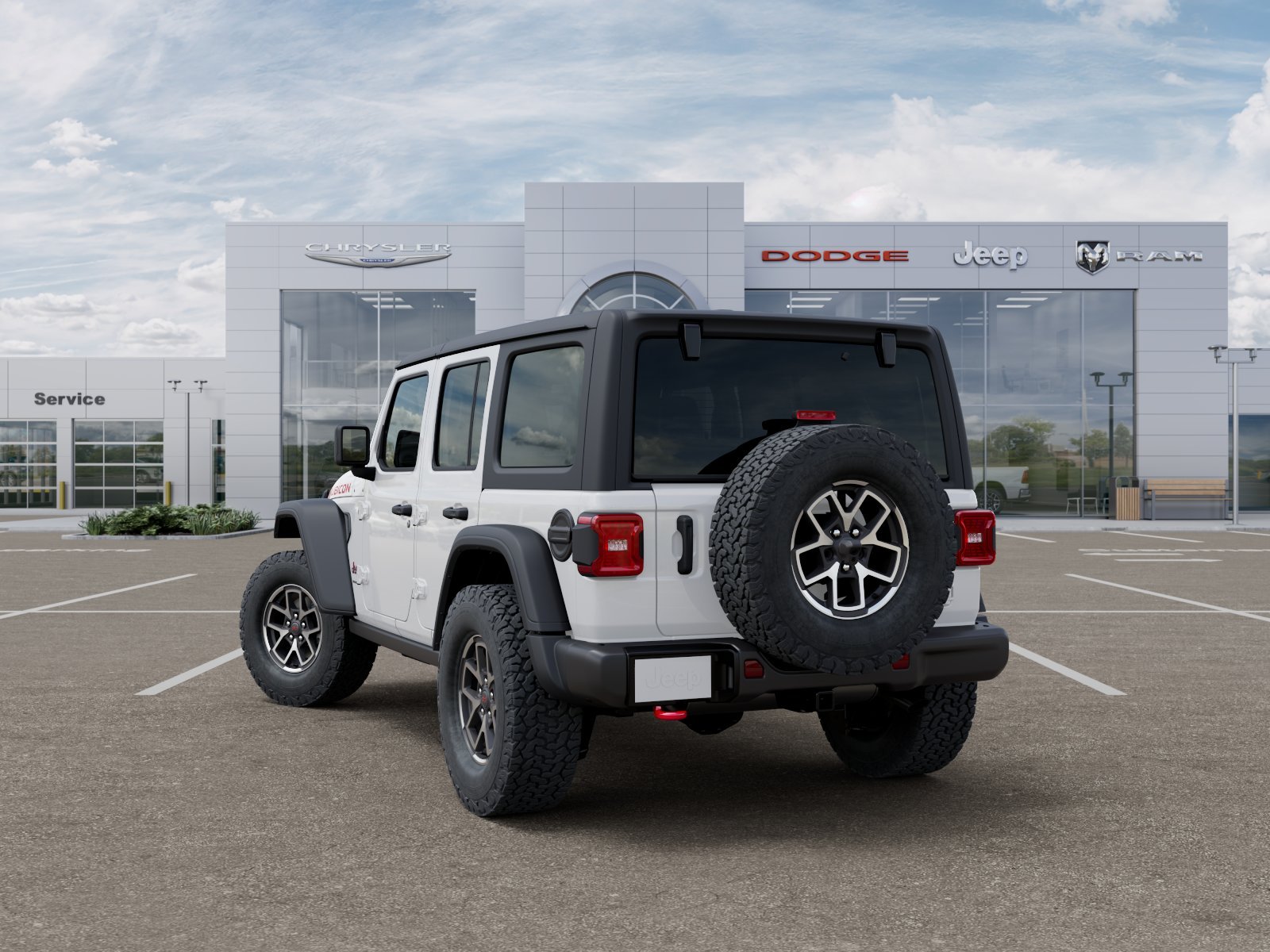 New 2026 Bright White Clear-Coat Exterior Paint Jeep Rubicon image 41