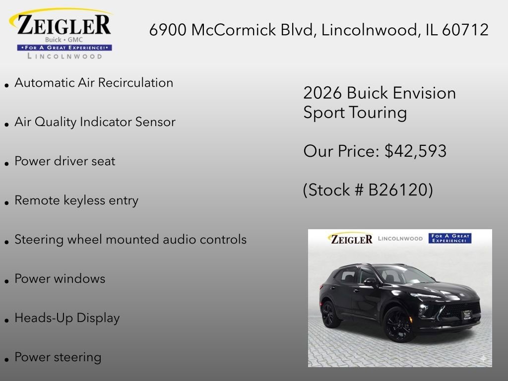 New 2026 Ebony Twilight Metallic Buick Sport Touring image 18