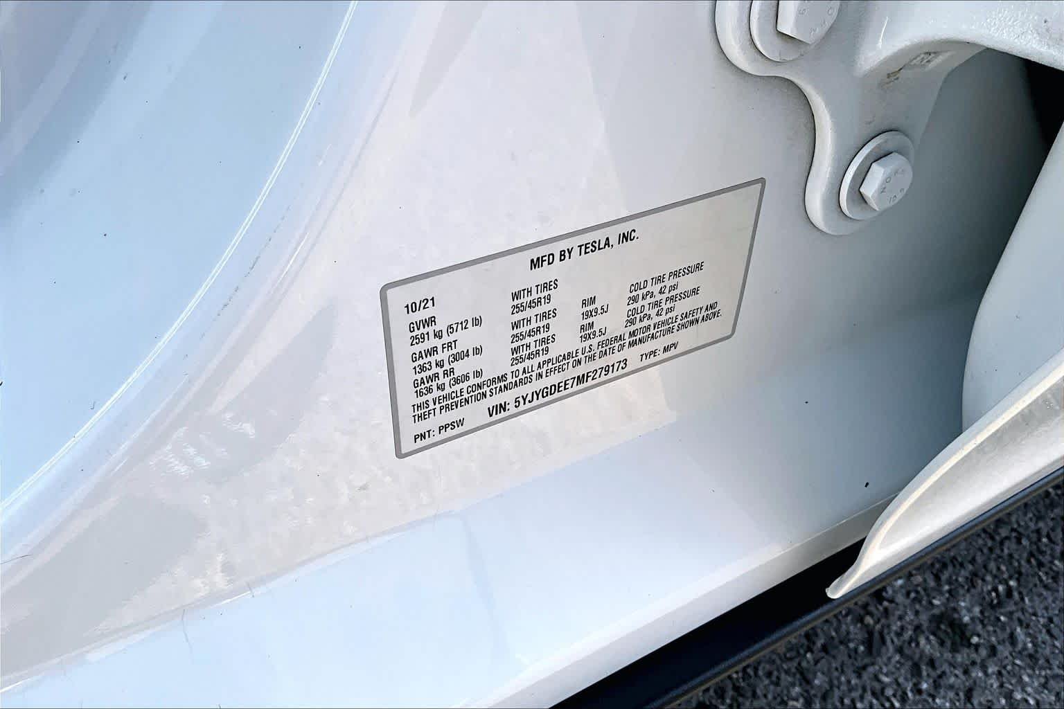 Used 2021 Pearl White Multi-Coat Tesla Long Range image 35