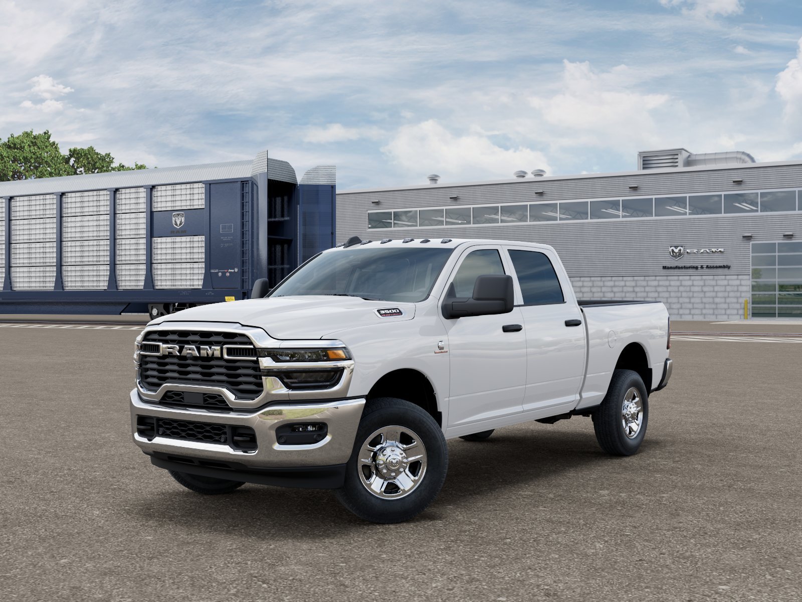 New 2026 Bright White Clear-Coat Exterior Paint RAM Tradesman image 1