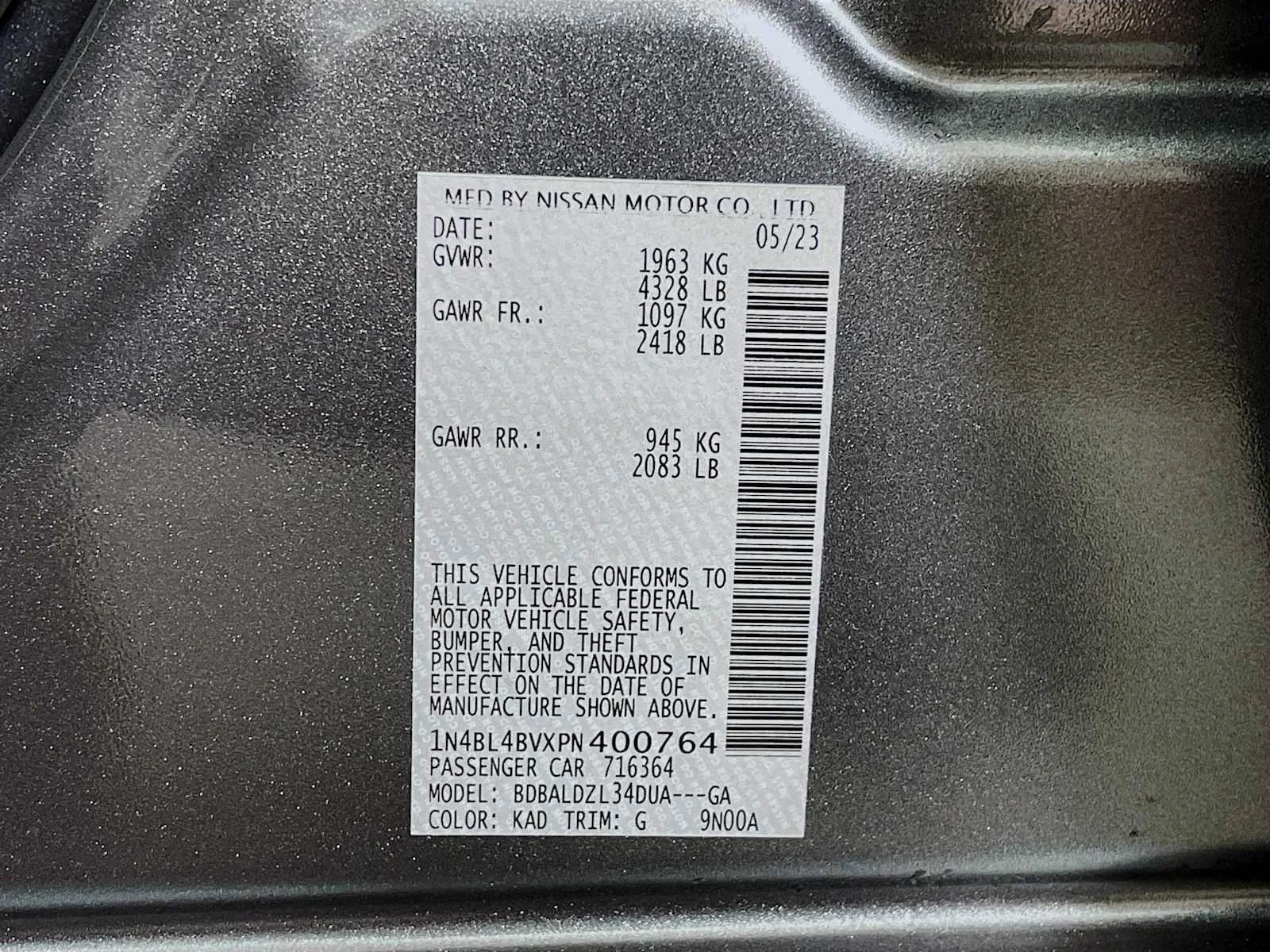 Certified Used 2023 Gun Metallic Nissan 2.5 S image 27