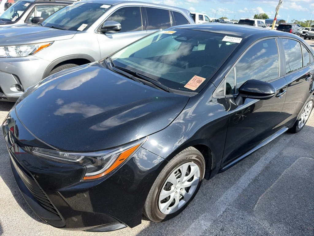Used 2024 Midnight Black Metallic Toyota LE image 2