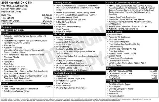 Used 2025 Black Hyundai Base image 3