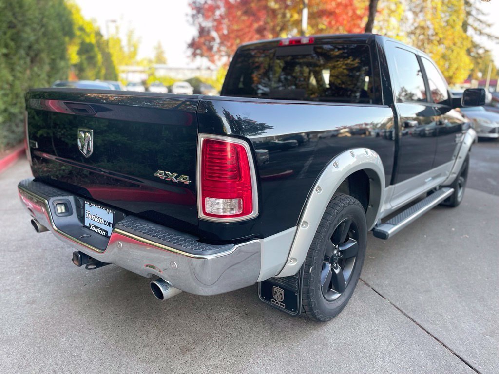 Used 2015 Black Forest Green Pearlcoat Ram Laramie image 4