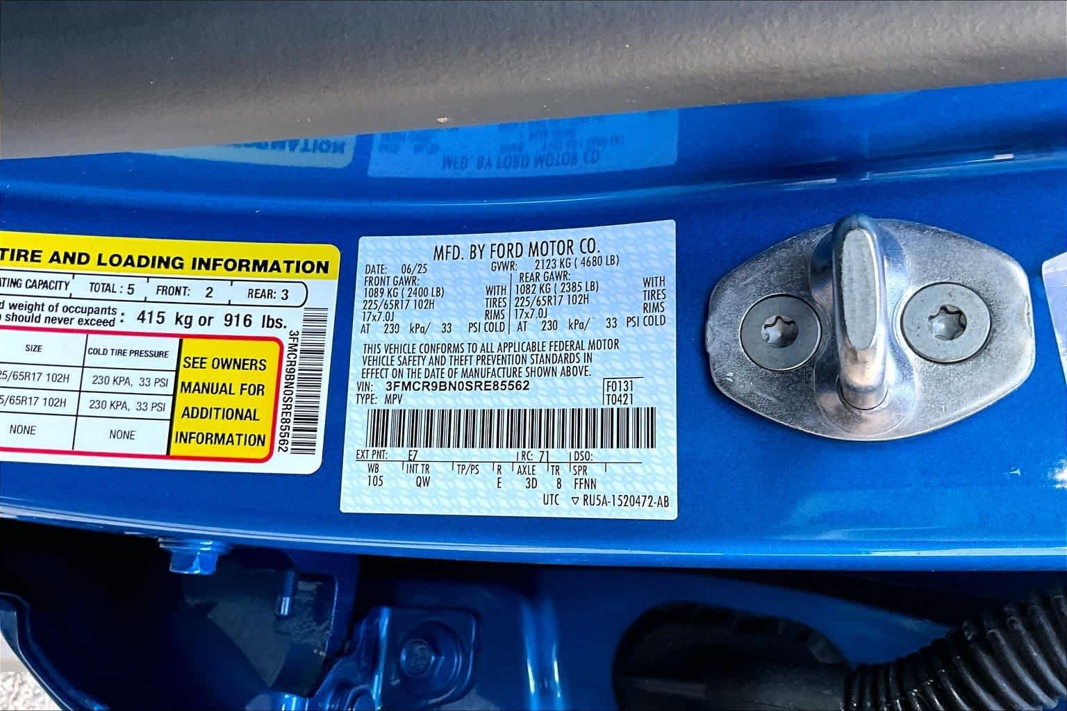 Certified Used 2025 Velocity Blue Metallic Ford Big Bend image 39