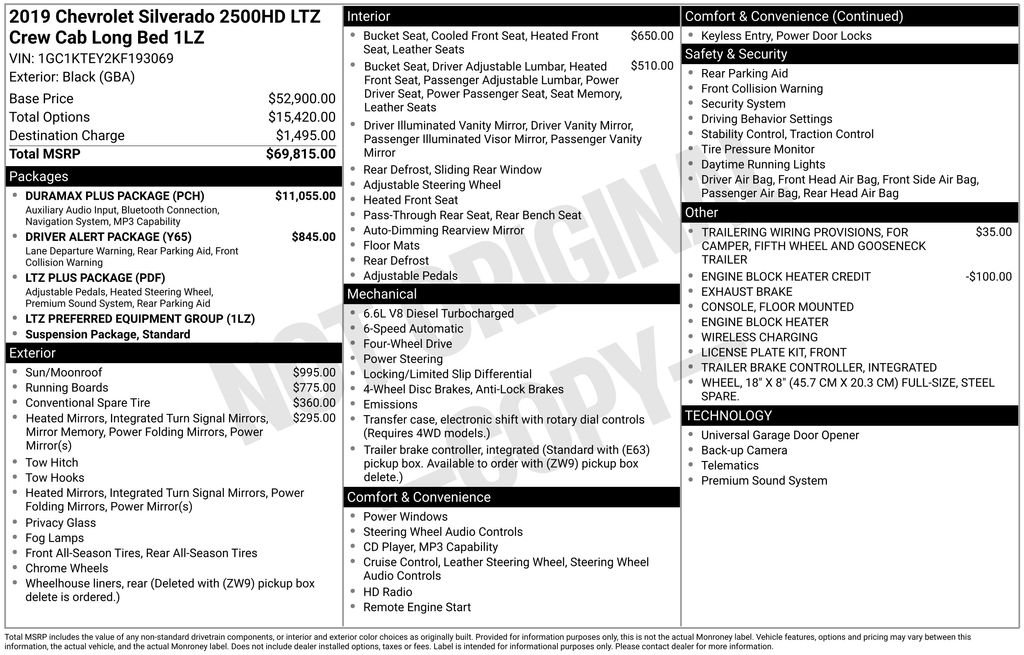 Used 2019 Black Chevrolet LTZ image 22