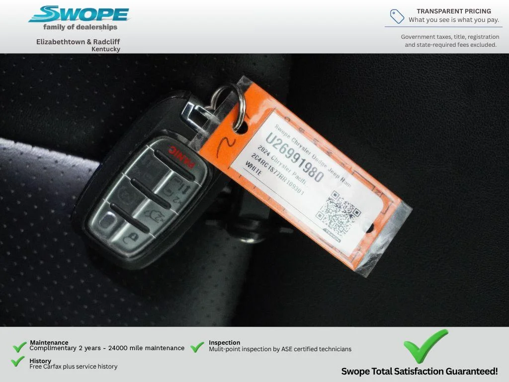 Used 2024 Bright White Clearcoat Chrysler Hybrid S Appearance Pkg image 32