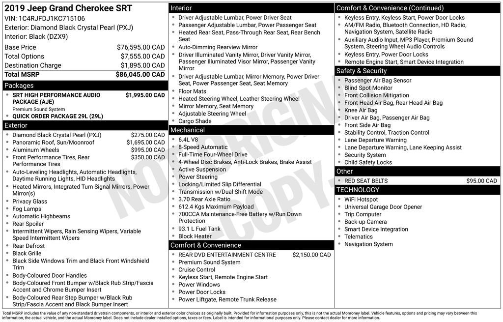 2019 Jeep Grand Cherokee SRT - Photo 32