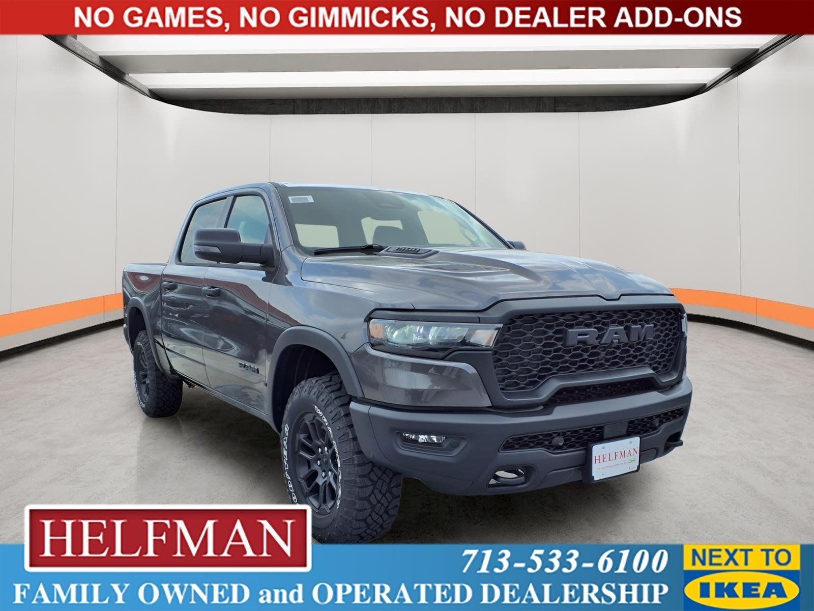 New 2026 Granite Crystal Metallic Clear-Coat Exterior Paint RAM Rebel image 1
