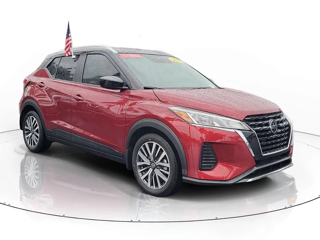 Certified Used 2021 Red Nissan SV image 2