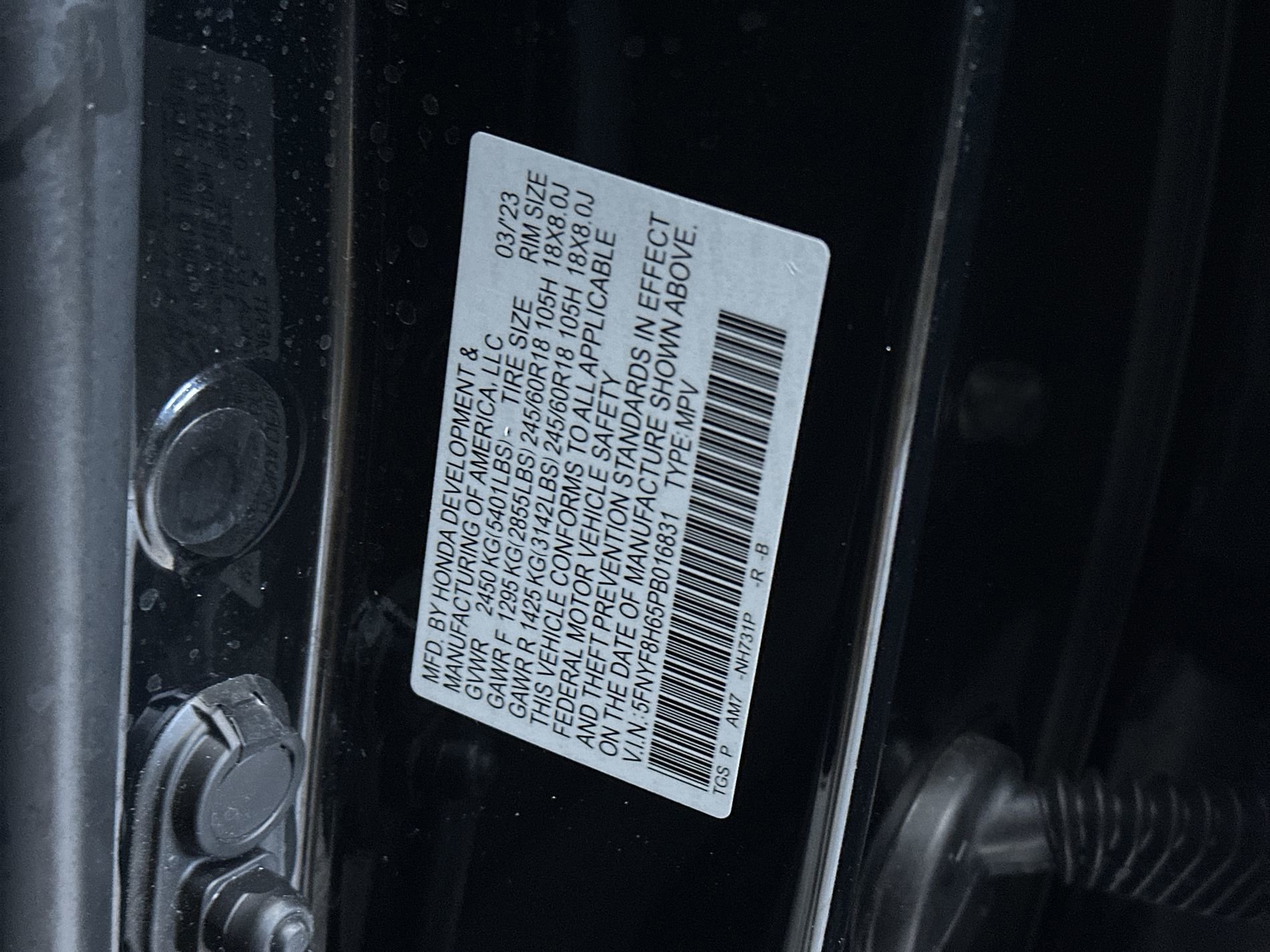 Used 2023 Crystal Black Pearl Honda TrailSport image 13