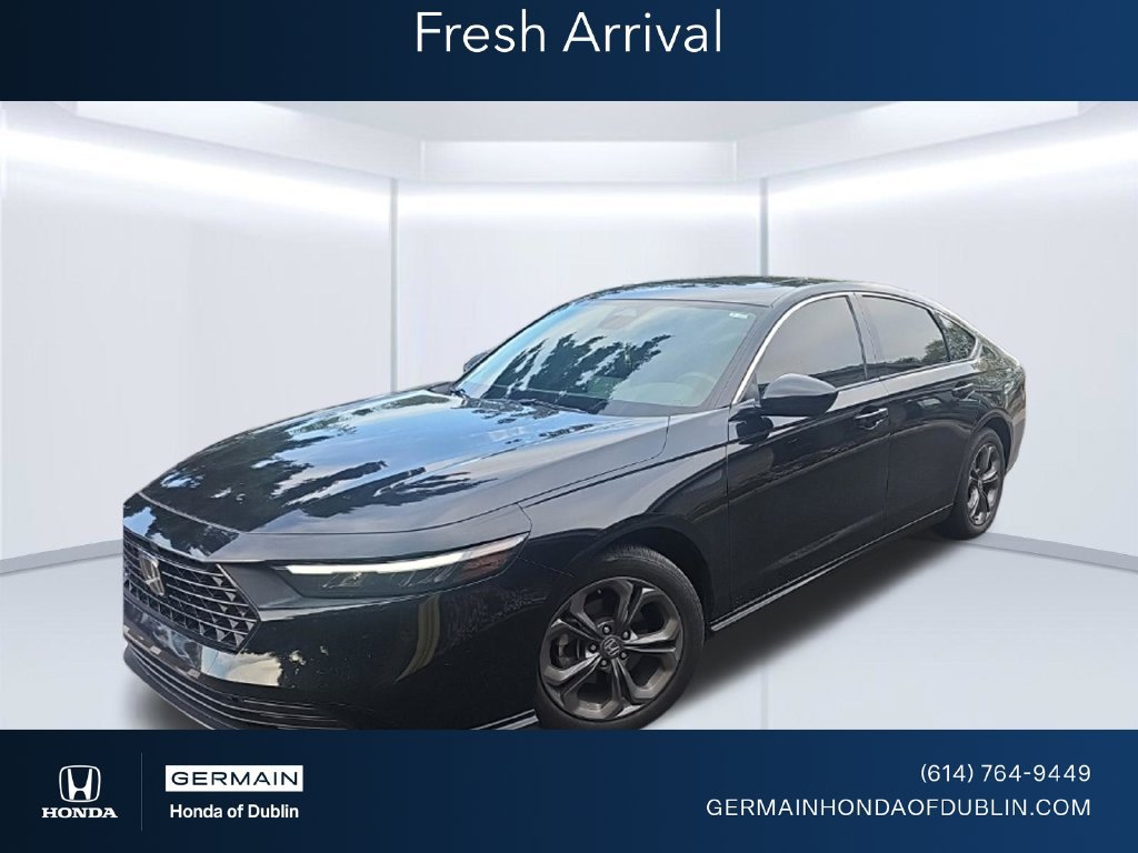 Certified Used 2024 Crystal Black Pearl Honda EX image 1