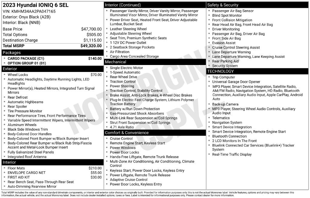 Certified Used 2023 Black Hyundai SEL image 5